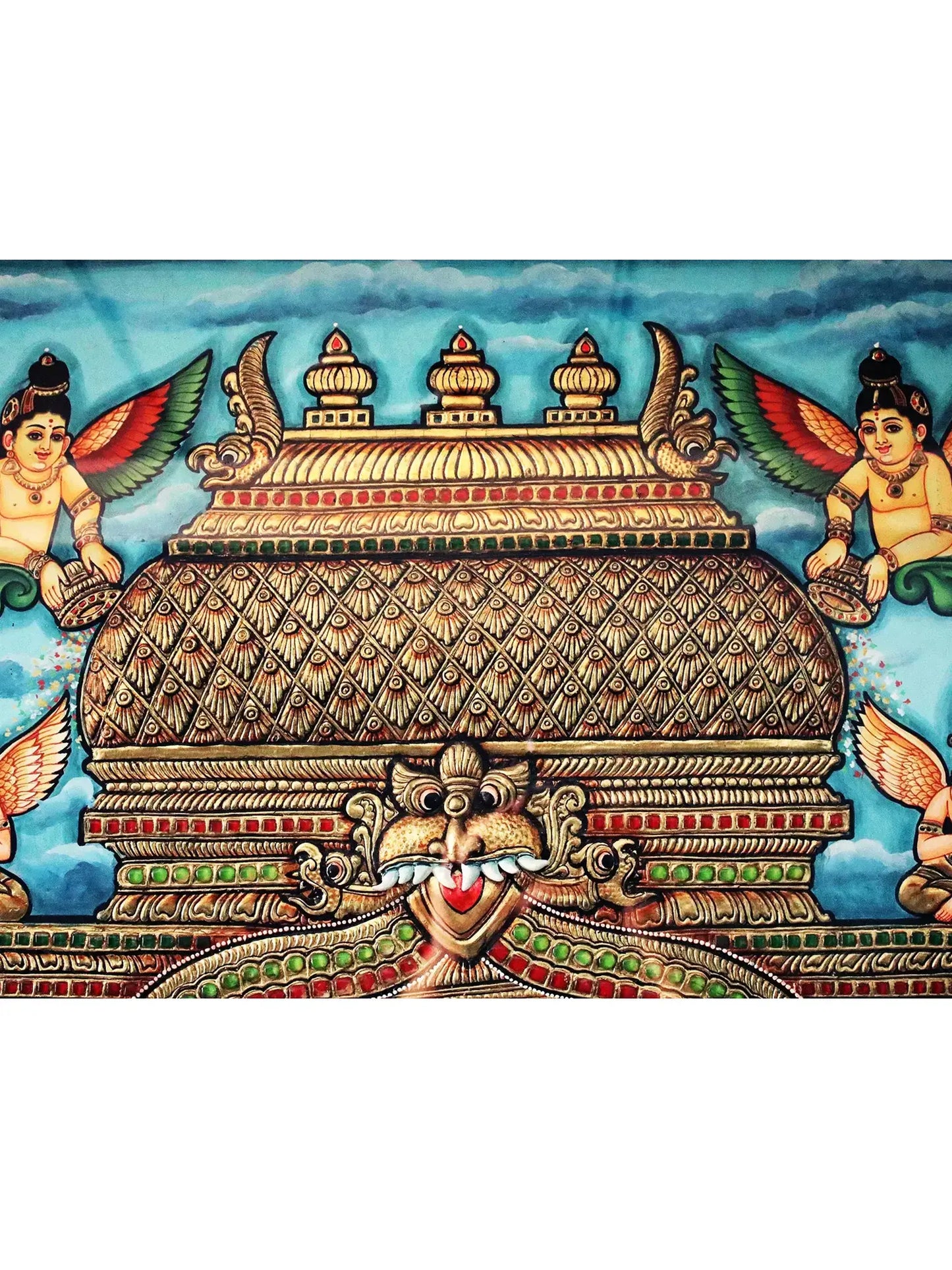 Sri Rama Pattabhishekam | Traditional Colors with 24 Karat Gold | (Winner of Shilp Guru Gold Medal Award