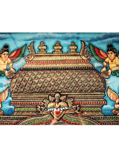 Sri Rama Pattabhishekam | Traditional Colors with 24 Karat Gold | (Winner of Shilp Guru Gold Medal Award