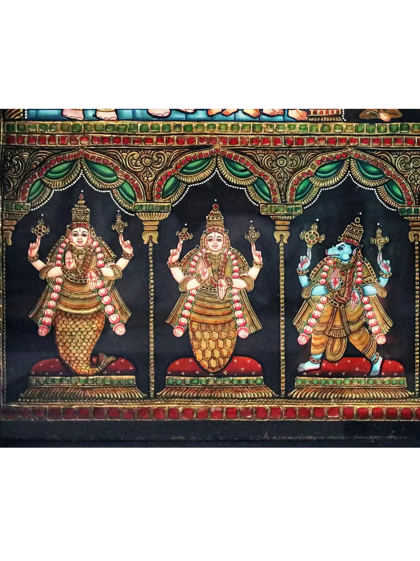 Sri Rama Pattabhishekam | Traditional Colors with 24 Karat Gold | (Winner of Shilp Guru Gold Medal Award