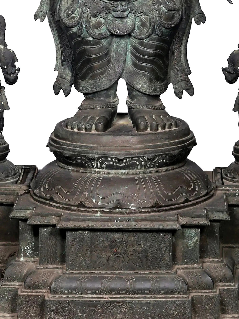 Monumental Veera Ganesha with Attendant Ganas in Bronze – Swamimalai, Tamil Nadu