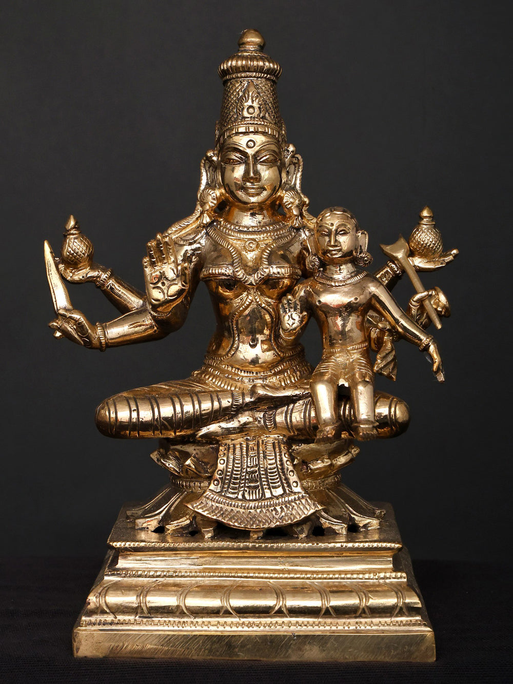Ashtalakshmi Set of Eight Forms of Lakshmi in Panchaloha Bronze – Swamimalai, Tamil Nadu