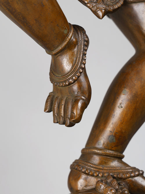 Kaliya- Mardana Krishna (Krishna Dancing on Serpent) in Panchaloha Bronze – Swamimalai, Tamil Nadu