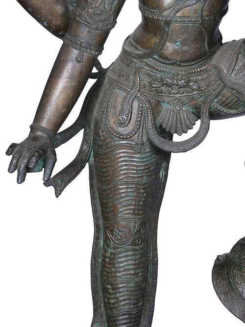 Varaha Avatar Lifting Bhudevi in Panchaloha Bronze – Swamimalai, Tamil Nadu