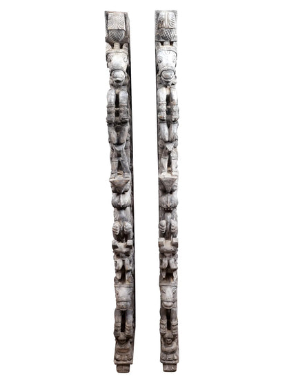 71" Attractive Wood Carved Large Brackets with Pair | Wood Carved Item for Home