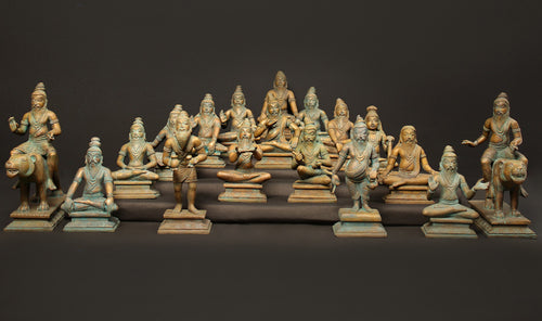18 Siddhars of Tamil Siddha Tradition in Panchaloha Bronze