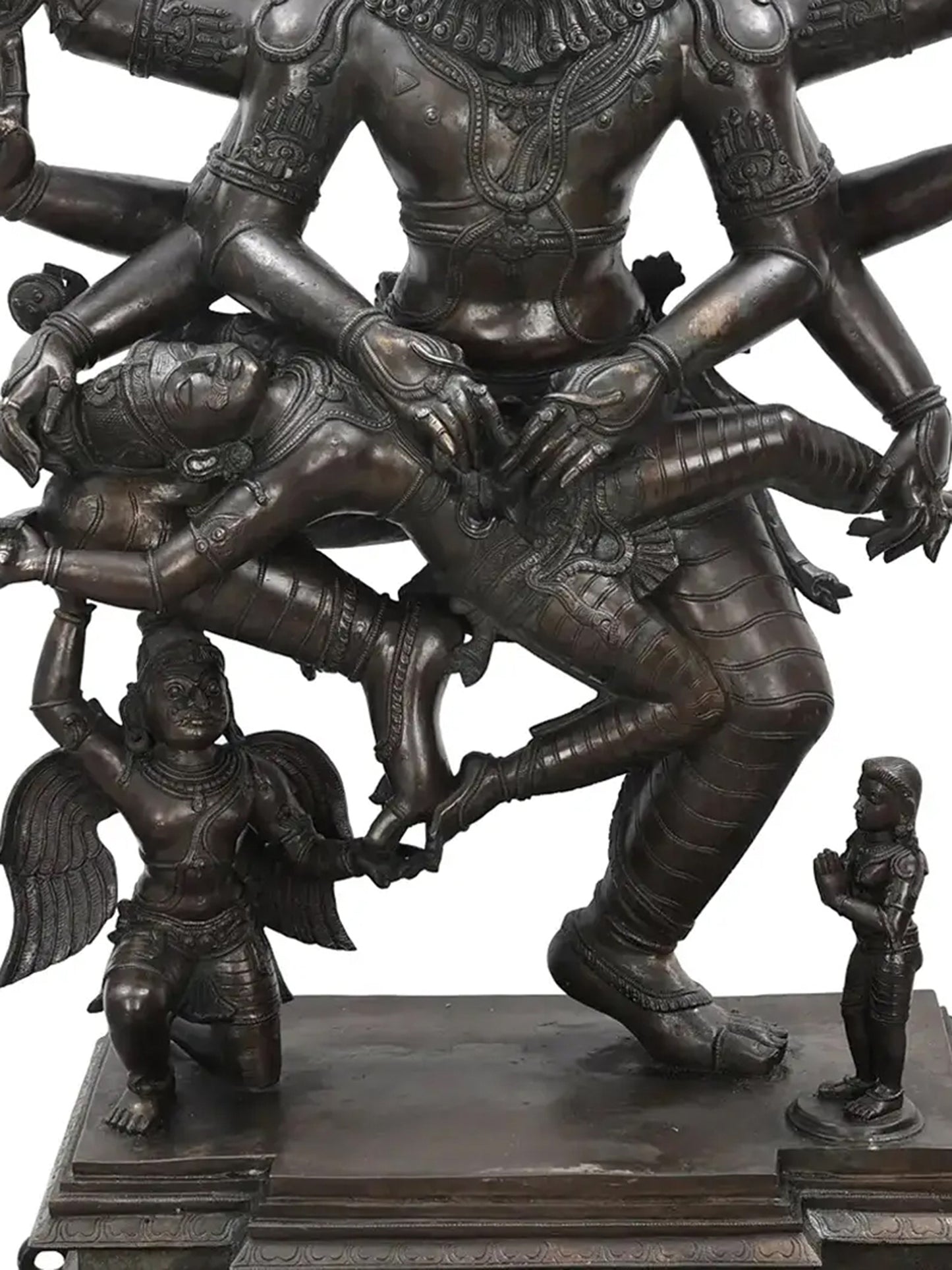 49" Superfine Large Statue of Narasimha Killing the Demon Hiranyakashipu