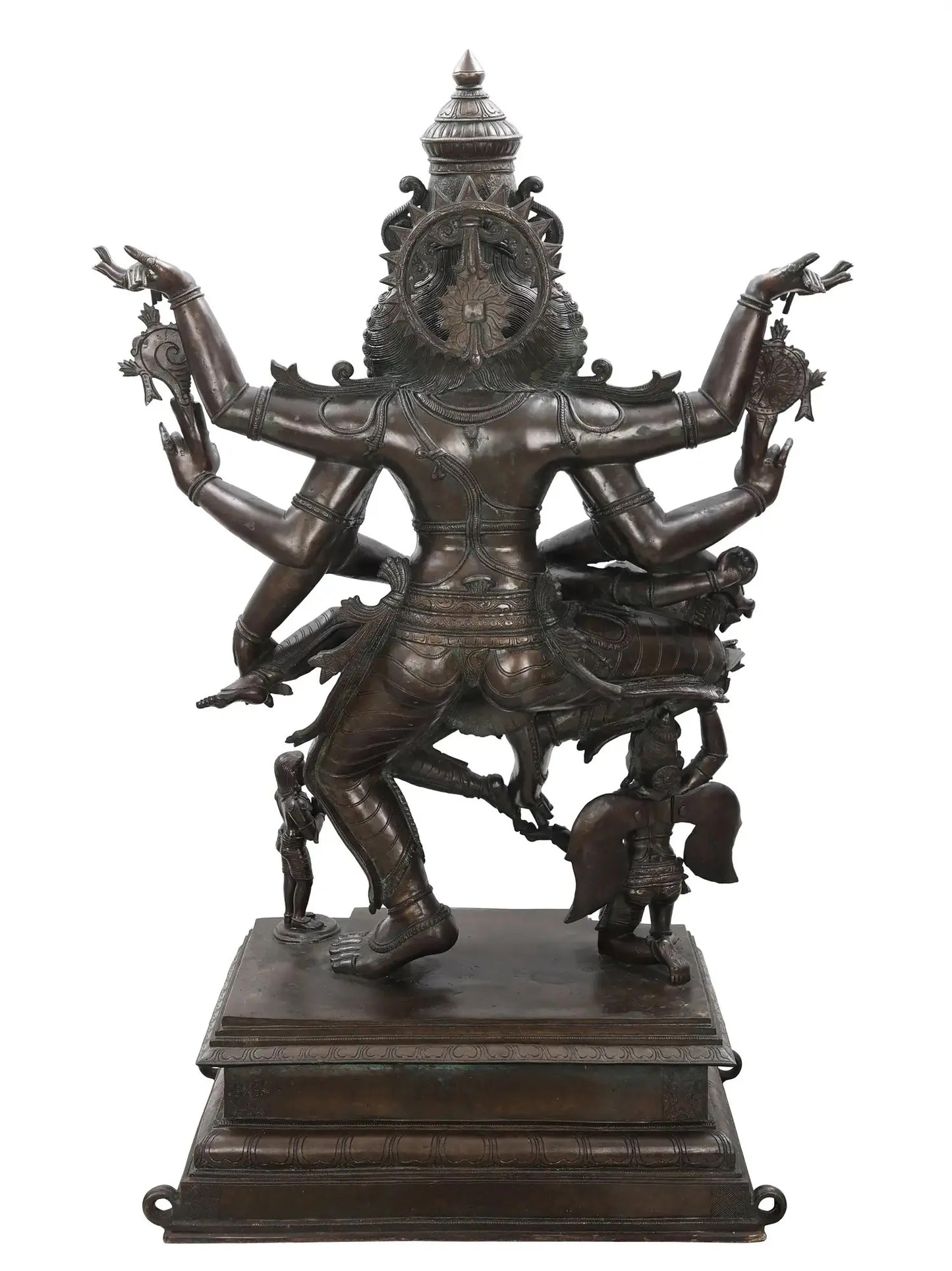 49" Superfine Large Statue of Narasimha Killing the Demon Hiranyakashipu