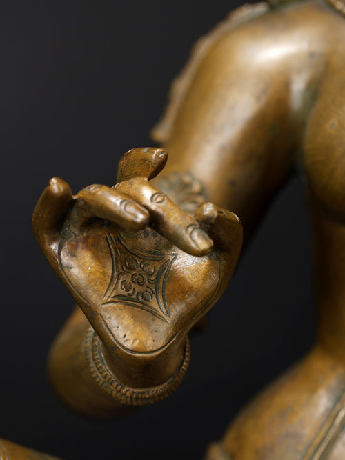 Goddess Uma Parvati as Bhogashakti Traditional Panchaloha Bronze From Swamimalai