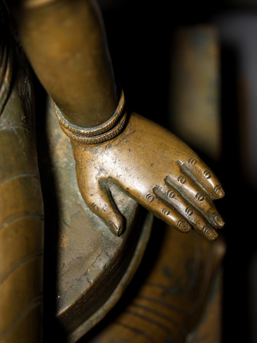 Goddess Uma Parvati as Bhogashakti Traditional Panchaloha Bronze From Swamimalai