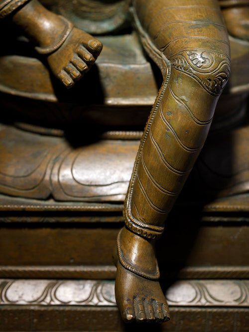 Goddess Uma Parvati as Bhogashakti Traditional Panchaloha Bronze From Swamimalai