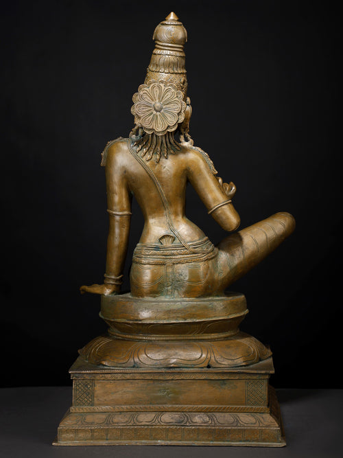 Goddess Uma Parvati as Bhogashakti Traditional Panchaloha Bronze From Swamimalai
